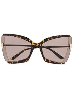 Tom Ford Eyewear солнцезащитные очки в оправе бабочка