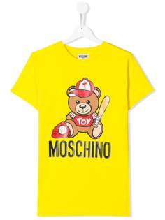Moschino Kids футболка Teddy Bear с логотипом