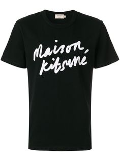 Maison Kitsuné футболка с принтом-логотипом
