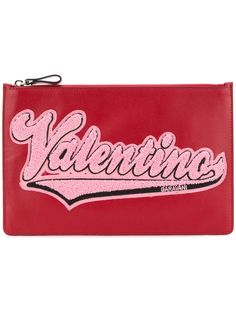 Valentino сумка с вышитым логотипом Valentino Garavani 