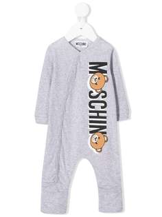 Moschino Kids комбинезон для новорожденного с логотипом
