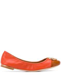 Tory Burch балетки с металлическим логотипом