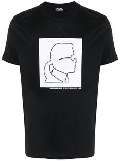 Karl Lagerfeld футболка с принтом Profile