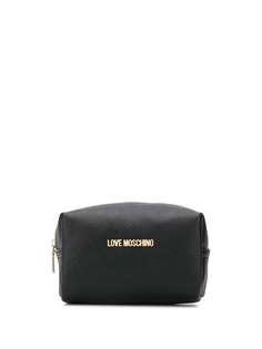 Love Moschino косметичка на молнии с логотипом