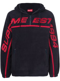 Supreme худи Polartec с воротником на молнии