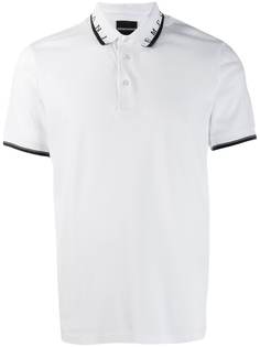 Emporio Armani рубашка-поло с логотипом на воротнике