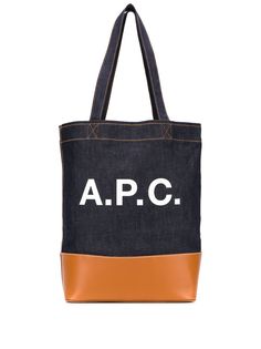 A.P.C. джинсовая сумка на плечо с логотипом