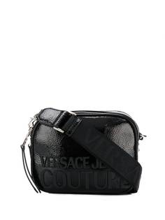 Versace Jeans Couture фактурная сумка на плечо с объемным логотипом