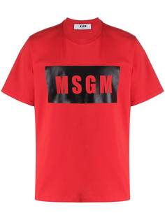 MSGM футболка с логотипом