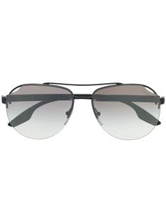 Prada Eyewear солнцезащитные очки-авиаторы с затемненными линзами