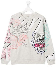 Kenzo Kids толстовка с логотипом