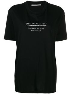 Stella McCartney футболка оверсайз с надписью