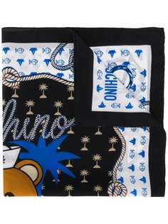 Moschino платок с принтом Sailor Teddy Bear