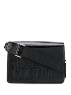 Versace Jeans Couture лакированная сумка через плечо с логотипом