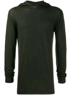 Rick Owens hooded slim-fit pullover