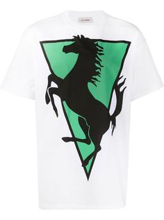 Raf Simons футболка оверсайз Prancing Horse