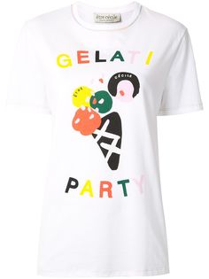 Être Cécile футболка Gelati Party с логотипом