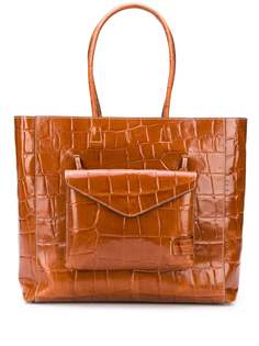 Staud сумка-тоут Linda с тиснением под кожу крокодила