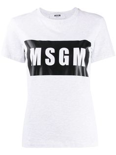 MSGM футболка с логотипом