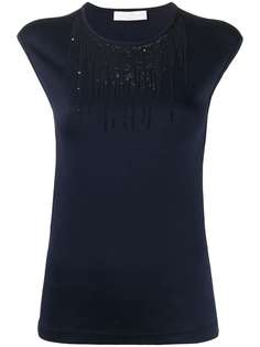 Fabiana Filippi sequin-embellished short sleeve T-shirt