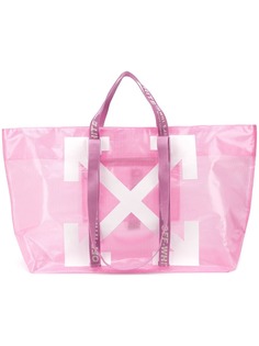 Off-White COMMERCIAL TOTE PINK WHITE