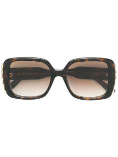 Elie Saab декорированные солнцезащитные очки в квадратной оправе