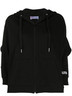 Red Valentino худи с сетчатыми оборками