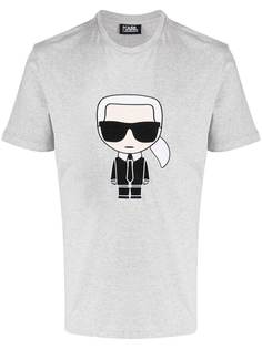 Karl Lagerfeld футболка с вышивкой Ikonik
