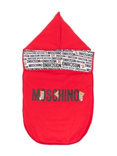 Moschino Kids конверт Teddy Bear с логотипом