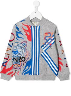 Kenzo Kids бомбер на молнии с логотипом