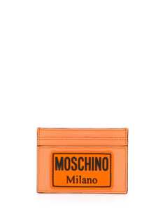 Moschino картхолдер с нашивкой-логотипом
