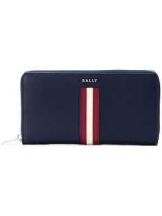 Bally кошелек с полосками и логотипом