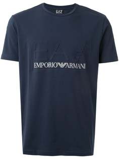 Ea7 Emporio Armani футболка EA7 с тисненым логотипом