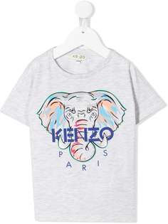 Kenzo Kids футболка с графичным принтом и логотипом