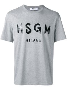 MSGM футболка с принтом логотипа