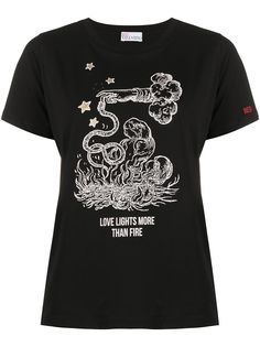 Red Valentino футболка с принтом Love Lights more than Fire