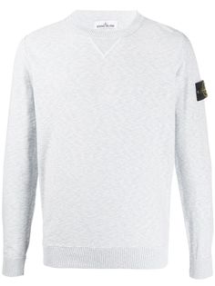 Stone Island фактурный свитер с круглым вырезом