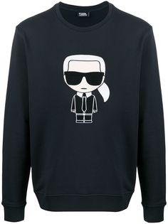 Karl Lagerfeld толстовка с вышивкой Ikonik