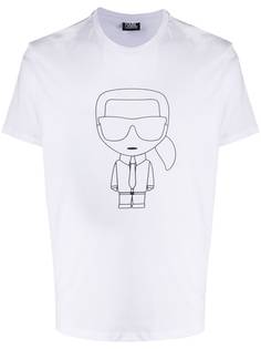 Karl Lagerfeld футболка с принтом Ikonik