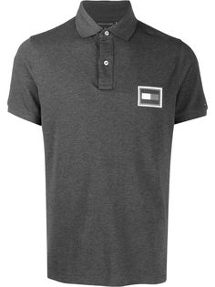 Tommy Hilfiger рубашка-поло с нашивкой-логотипом