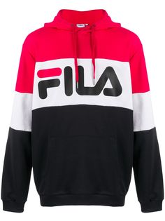 Fila худи оверсайз в стиле колор-блок