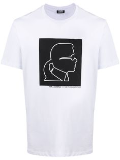 Karl Lagerfeld футболка с принтом Profile