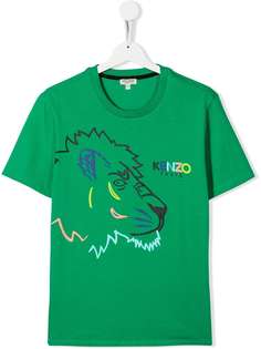 Kenzo Kids футболка с принтом