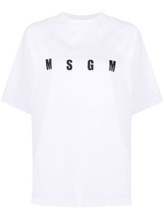 MSGM футболка с логотипом