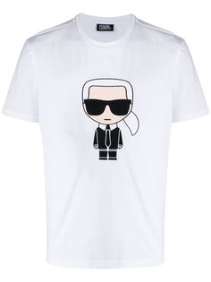 Karl Lagerfeld футболка с принтом Ikonik