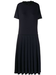 Victoria Victoria Beckham трикотажное платье с оборками на воротнике