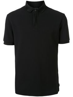 Emporio Armani рубашка-поло с воротником в рубчик