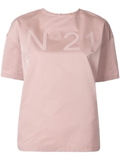 Nº21 блузка свободного кроя с логотипом