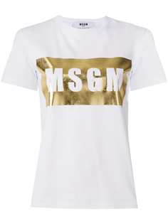 MSGM футболка с логотипом