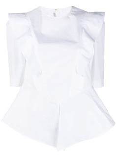 Stella McCartney блузка асимметричного кроя с оборками